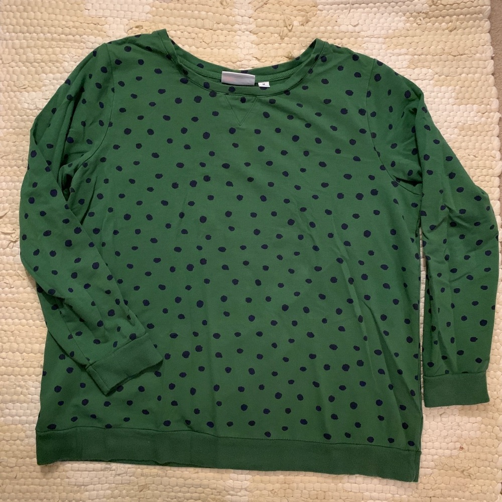 Polka Dot Cozy Oversized Sweatshirt